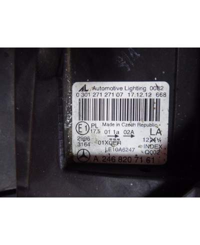 Mercedes B W246 Reflektor Lewy 2468207161