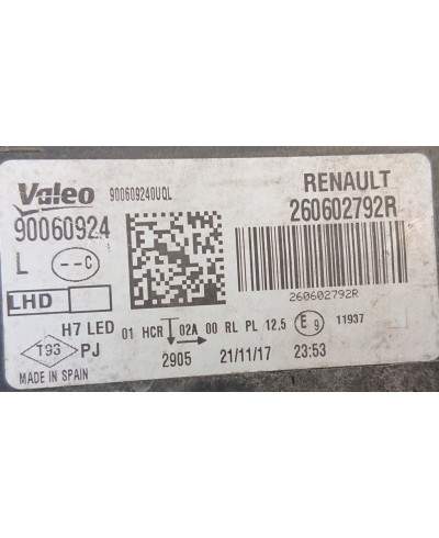 Renault Megane IV Reflektor Lewy 260602792R