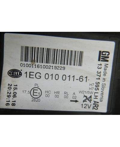 Opel Astra J Reflektor Lewy 13371595LH
