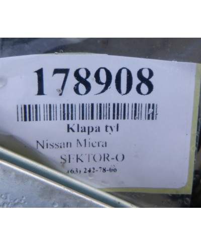Nissan Micra Klapa Tył