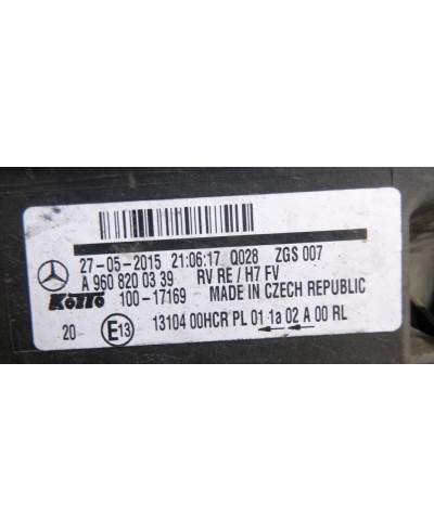 Mercedes Actros Reflektor Prawy A9608200339