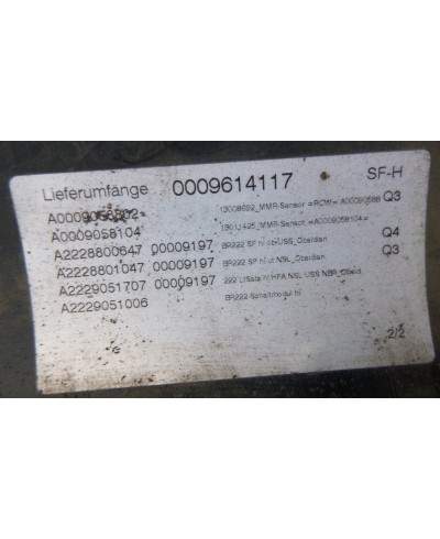 Mercedes S Klasa W222 Zderzak Tył A2228800049