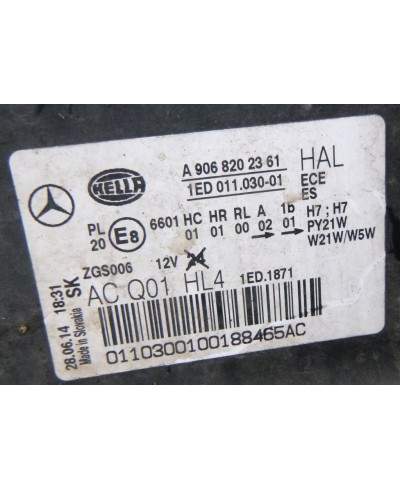 Mercedes Sprinter Reflektor Lewy A9068202361