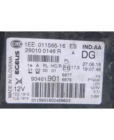 Opel Vivaro Reflektor Prawy 260100146r