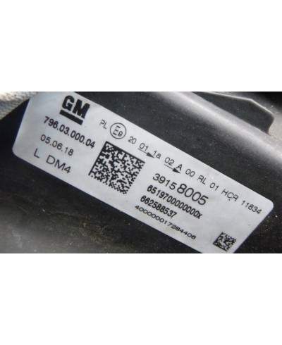 Opel Astra K Reflektor Lewy 39158005