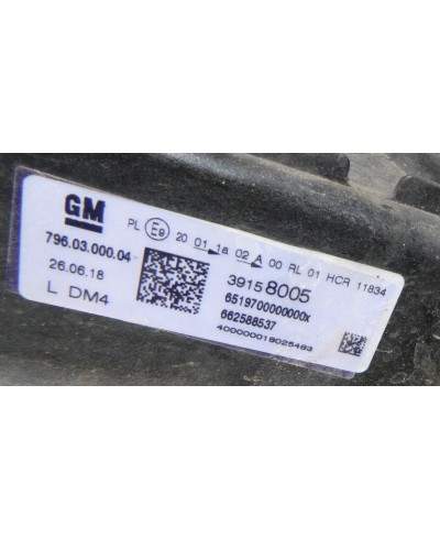 Opel Astra K Reflektor Lewy 39158005