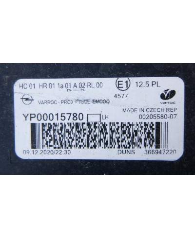 Opel Grandland X Reflektor Lewy yp00015780