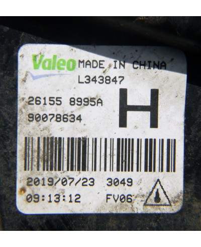 Nissan Qashqai Halogen Lewy 261558995a