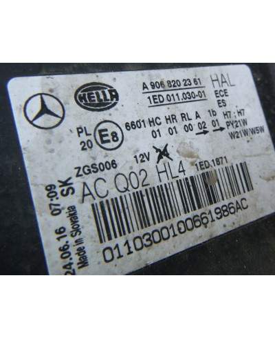 Mercedes Sprinter Reflektor Lewy a9068202361
