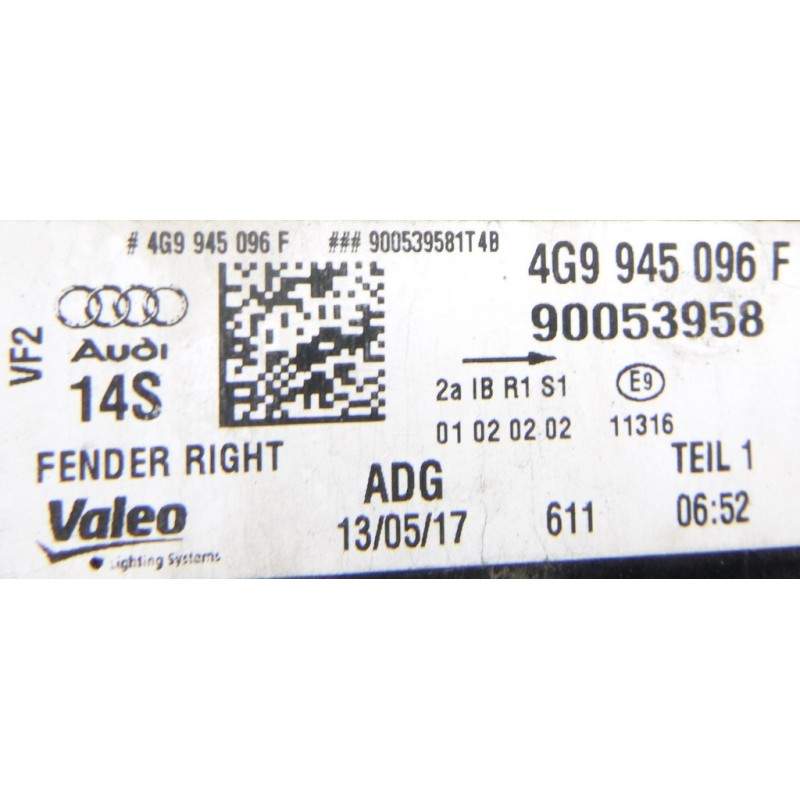 Audi A6 C7 Lampa Tył Prawa Kombi 4g9945096f