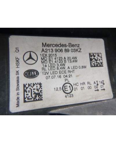 Mercedes E W213 Reflektor Lewy a2139068903