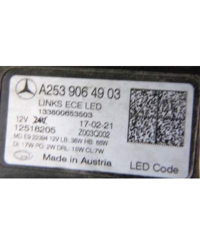 Mercedes GLC W253 Reflektor Lewy a2539064903