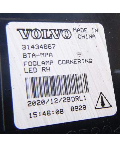 Volvo XC60 Halogen Prawy 31434667
