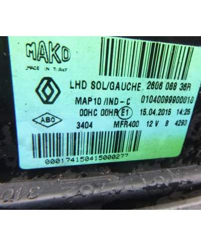 Renault Fluence Reflektor Lewy 260606836r