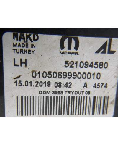 Fiat Doblo Reflektor Lewy 521094580