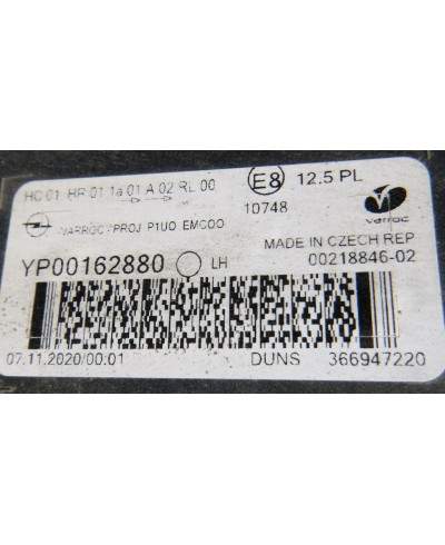 Opel Grandland X Reflektor Lewy yp00162880