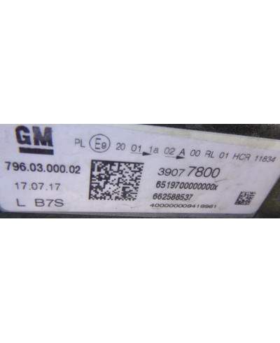 Opel Astra K Reflektor Lewy 39077800