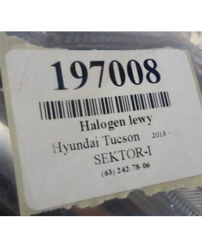 Hyundai Tucson Halogen Lewy Nr OE:92201d7600