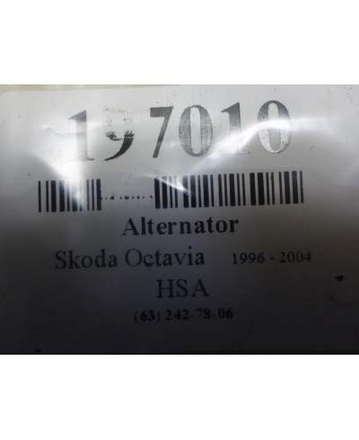 Skoda Octavia 1.9 TDI Alternator