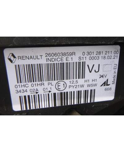 Renault Captur Reflektor Lewy 260603859r