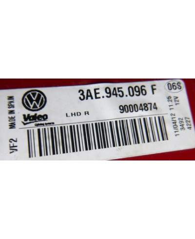 VW Passat B7 Lampa Tył Prawa 3ae945096f