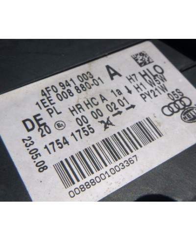 Audi A6 C6 Reflektor Lewy 4f0941003