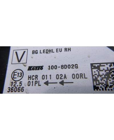 Nissan Qashqai Reflektor Prawy 100-8d02g