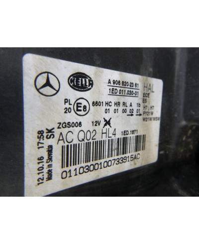 Mercedes Sprinter Reflektor Lewy a9068202361