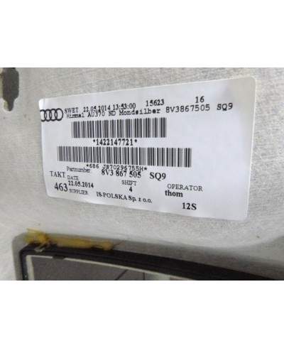Audi A3 Podsufitka 8v3867505